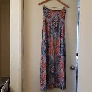 Cynthia Rowley summer strapless maxi